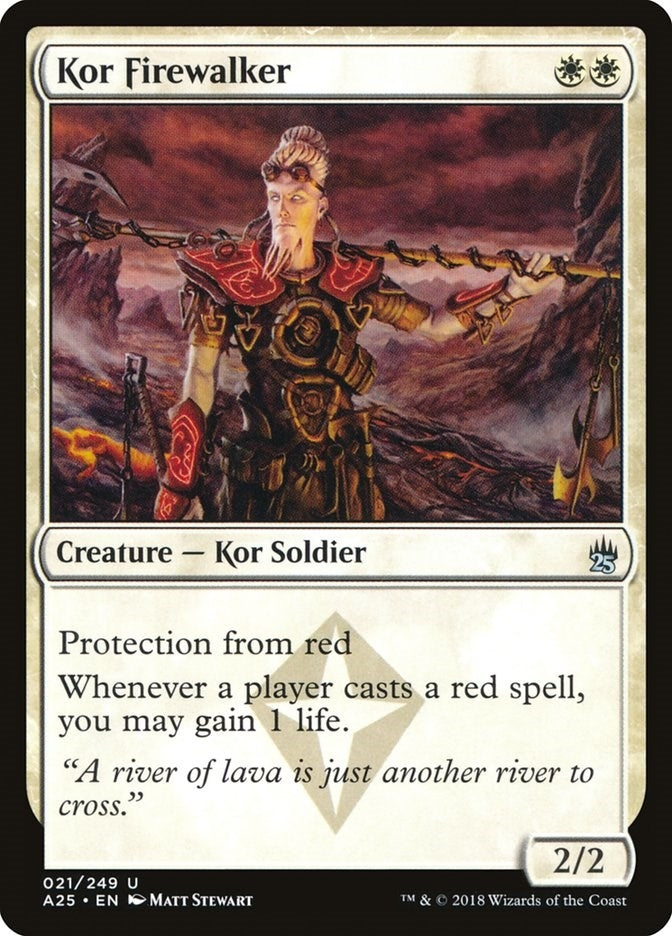 Image for Kor Firewalker (21) (A25) - Magic: The Gathering