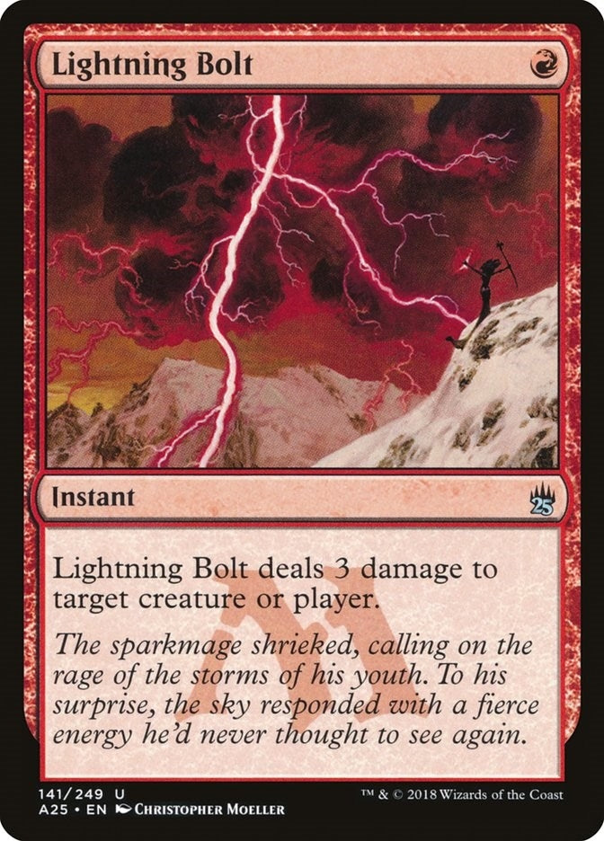 Image for Lightning Bolt (141) (A25) - Magic: The Gathering