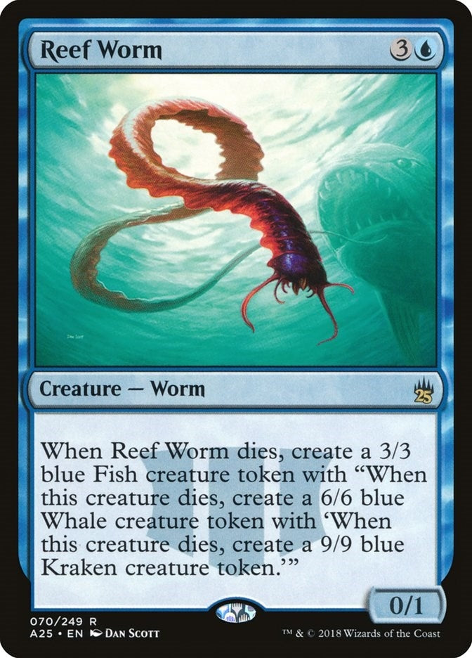 Image for Reef Worm (70) (A25) - Magic: The Gathering