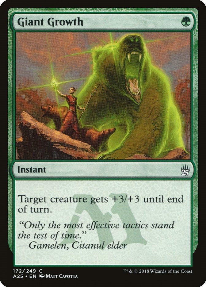 Image for Giant Growth (172) (A25) - Magic: The Gathering