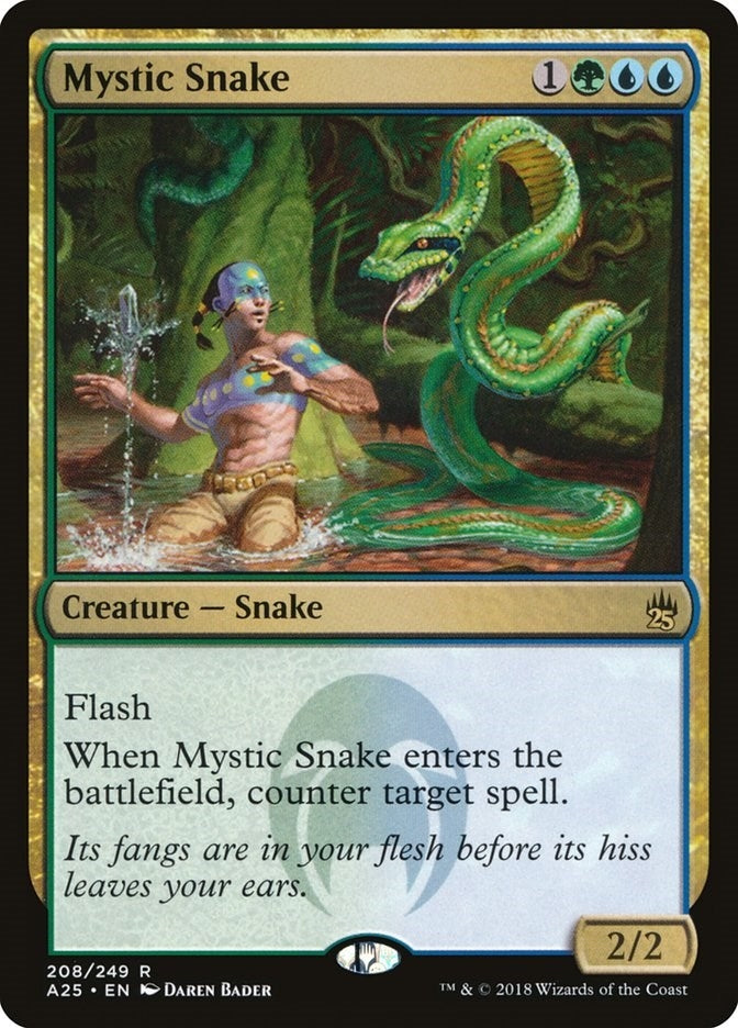 Image for Mystic Snake (208) (A25) - Magic: The Gathering