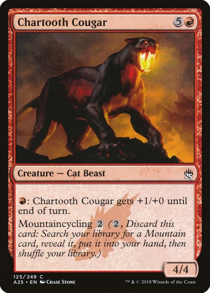 Image for Chartooth Cougar (125) (A25) - Magic: The Gathering
