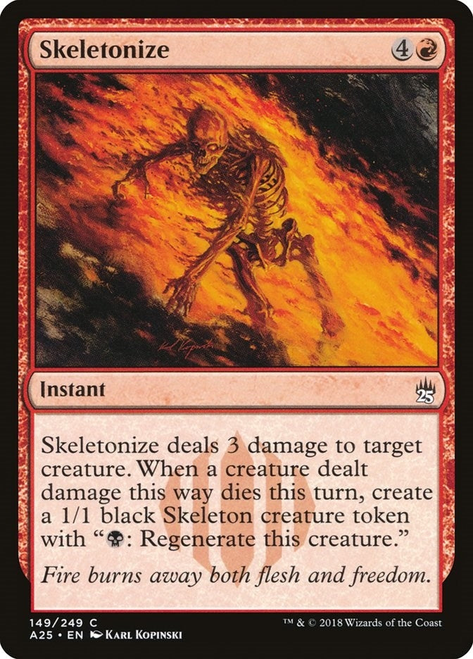 Image for Skeletonize (149) (A25) - Magic: The Gathering