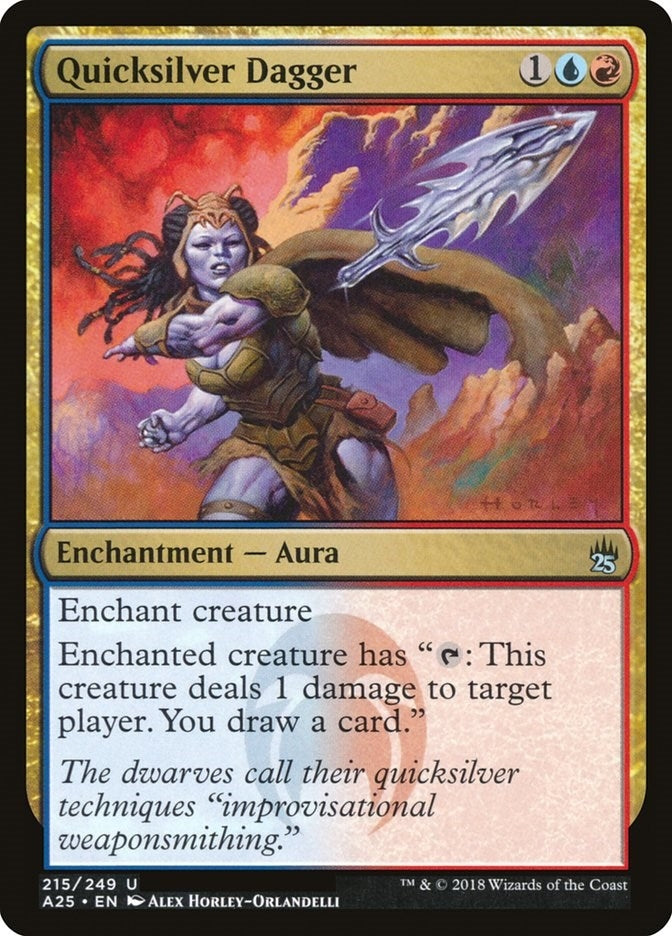 Image for Quicksilver Dagger (215) (A25) - Magic: The Gathering