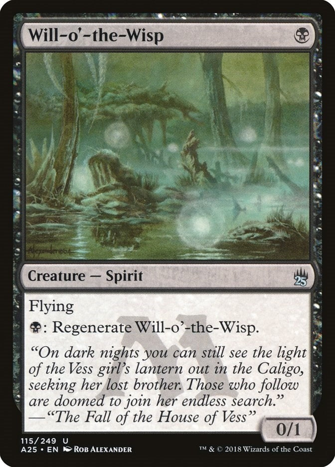 Image for Will-o'-the-Wisp (115) (A25) - Magic: The Gathering