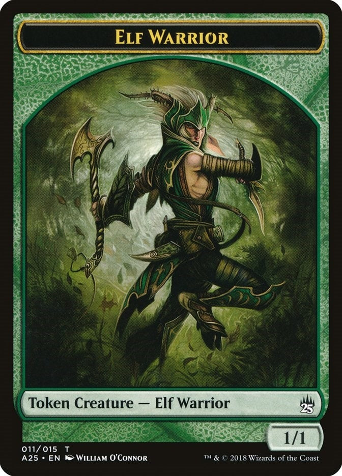 Image for Elf Warrior Token (011) (11) (A25) - Magic: The Gathering