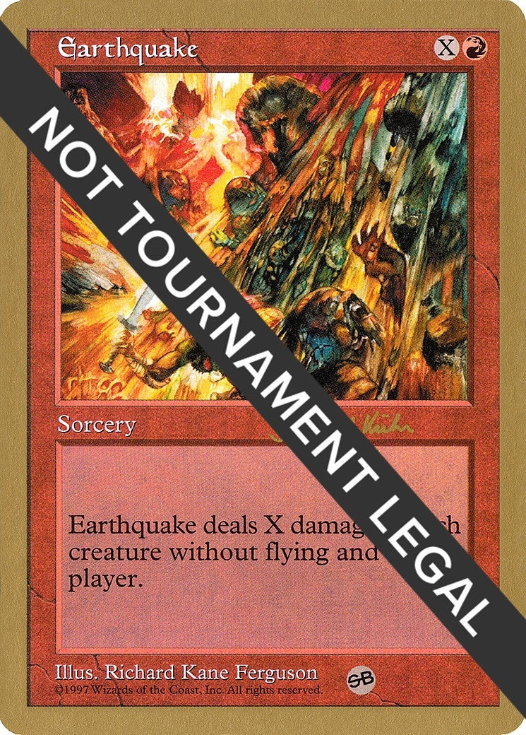 Earthquake - 1997 Janosch Kuhn (5ED) (SB) (WCD)