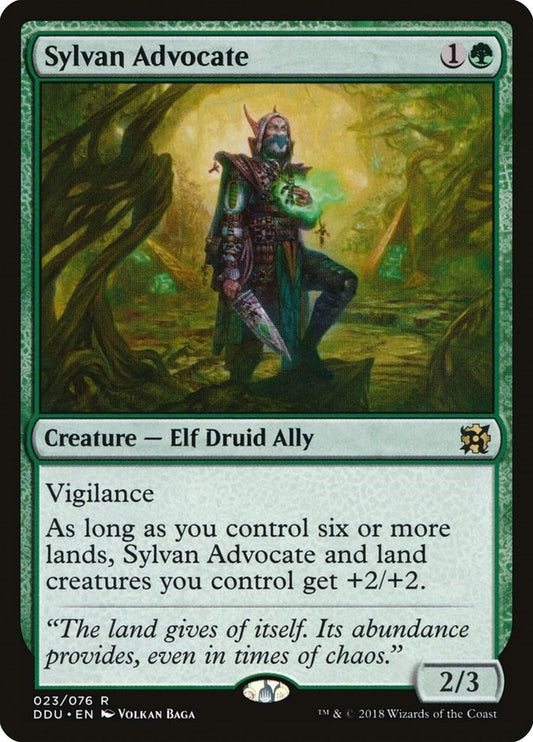 Image for Sylvan Advocate (23) (DDU) - Magic: The Gathering