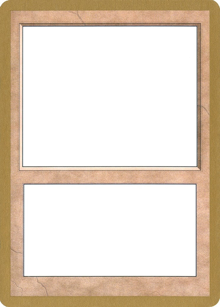 2001 World Championship Blank Card (WCD)