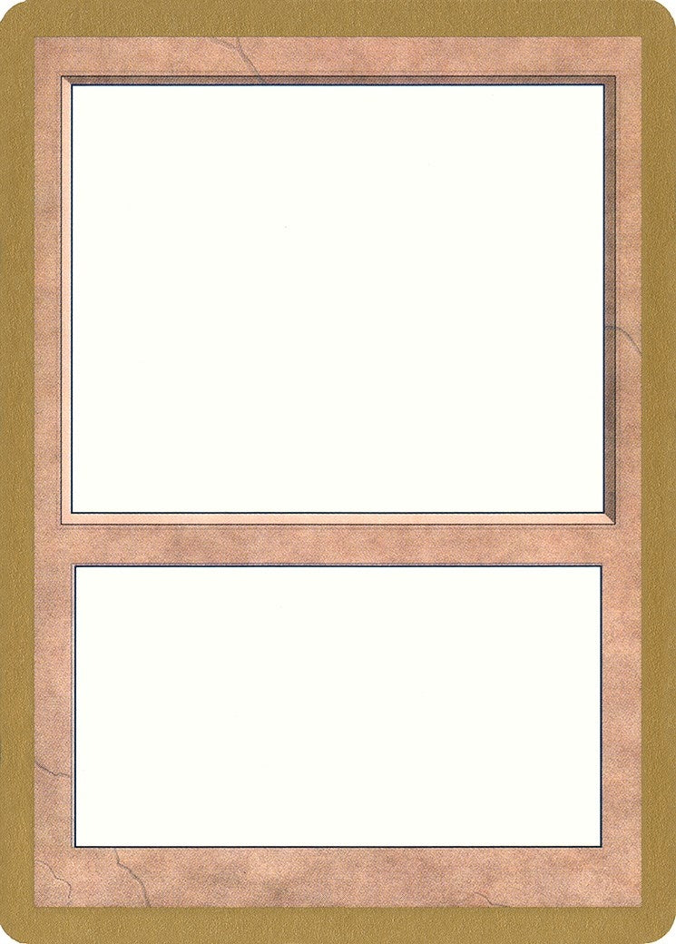 1999 World Championship Blank Card (WCD)
