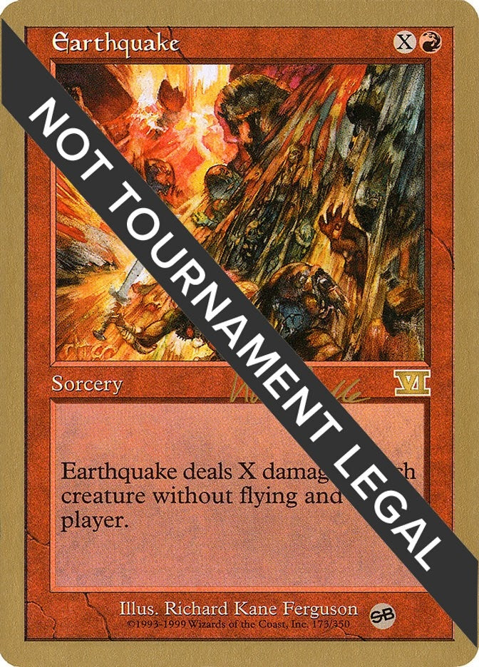 Earthquake - 1999 Kai Budde (6ED) (SB) (WCD)