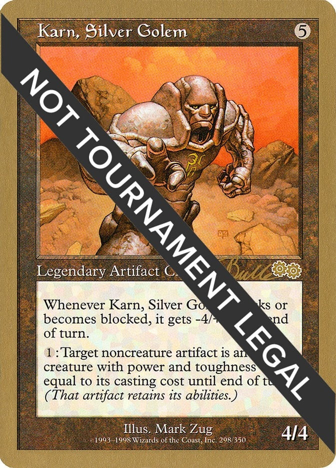 Karn, Silver Golem - 1999 Kai Budde (USG) (WCD)