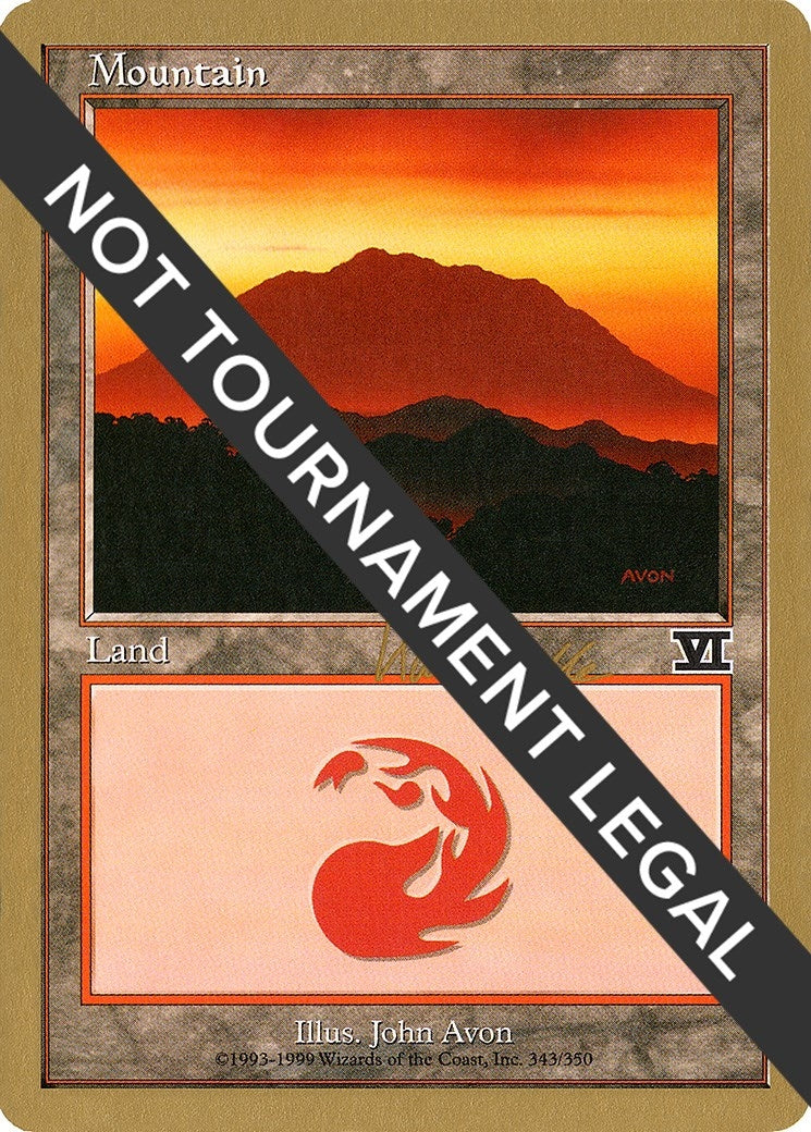 Mountain (343) - 1999 Kai Budde (6ED) (WCD)