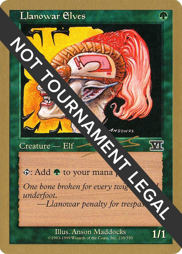 Llanowar Elves - 2000 Nicolas Labarre (6ED) (WCD)