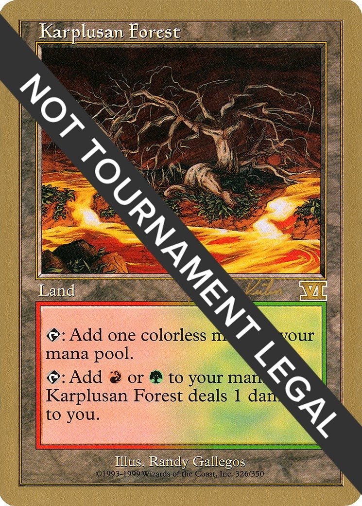 Karplusan Forest - 2000 Janosch Kuhn (6ED) (WCD)