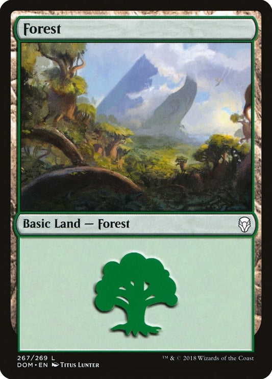 Image for Forest (267) (267) (DOM) - Magic: The Gathering