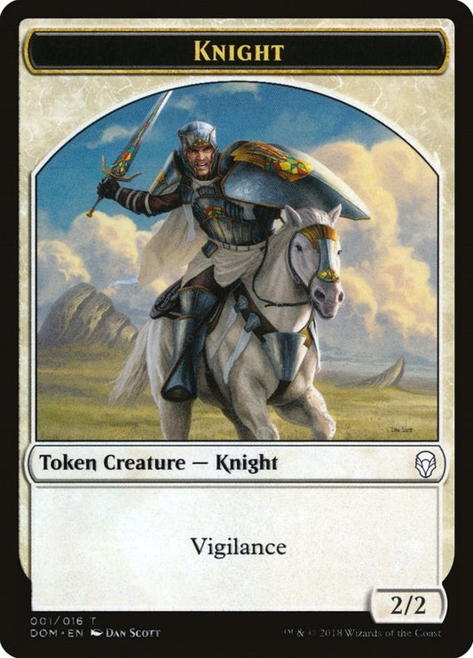 Image for Knight Token (001) (1) (DOM) - Magic: The Gathering