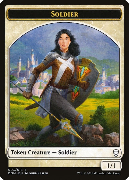 Image for Soldier Token (3) (DOM) - Magic: The Gathering