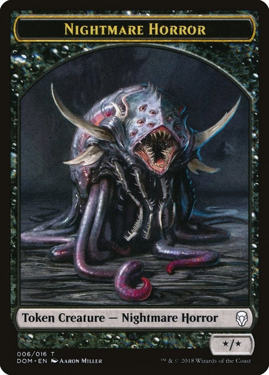 Image for Nightmare Horror Token (6) (DOM) - Magic: The Gathering