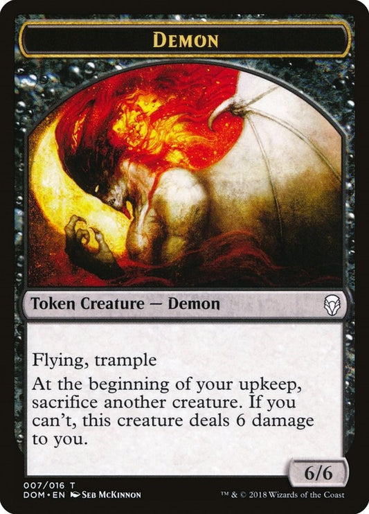 Image for Demon Token (7) (DOM) - Magic: The Gathering