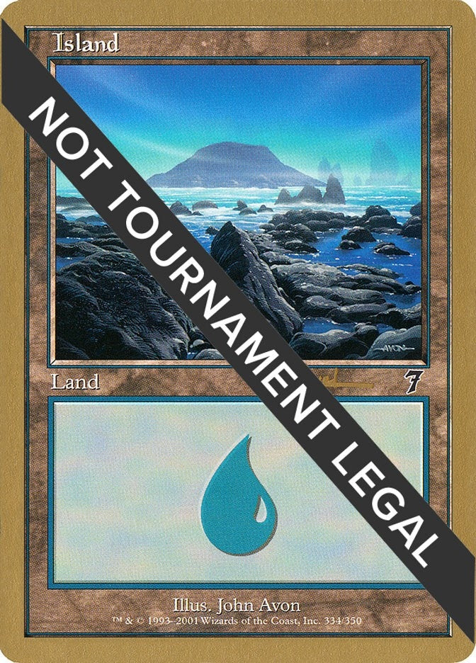 Island (334) - 2001 Alex Borteh (7ED) (WCD)