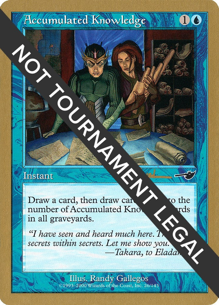 Accumulated Knowledge - 2001 Antoine Ruel (NMS) (WCD)