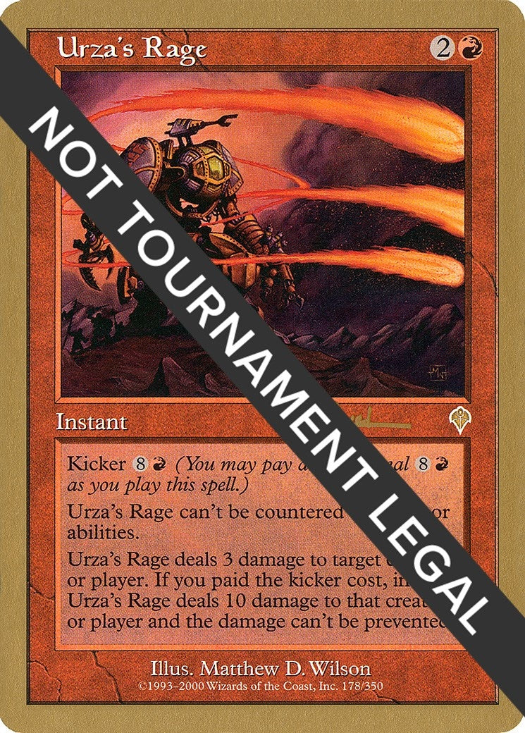Urza's Rage - 2001 Antoine Ruel (INV) (WCD)