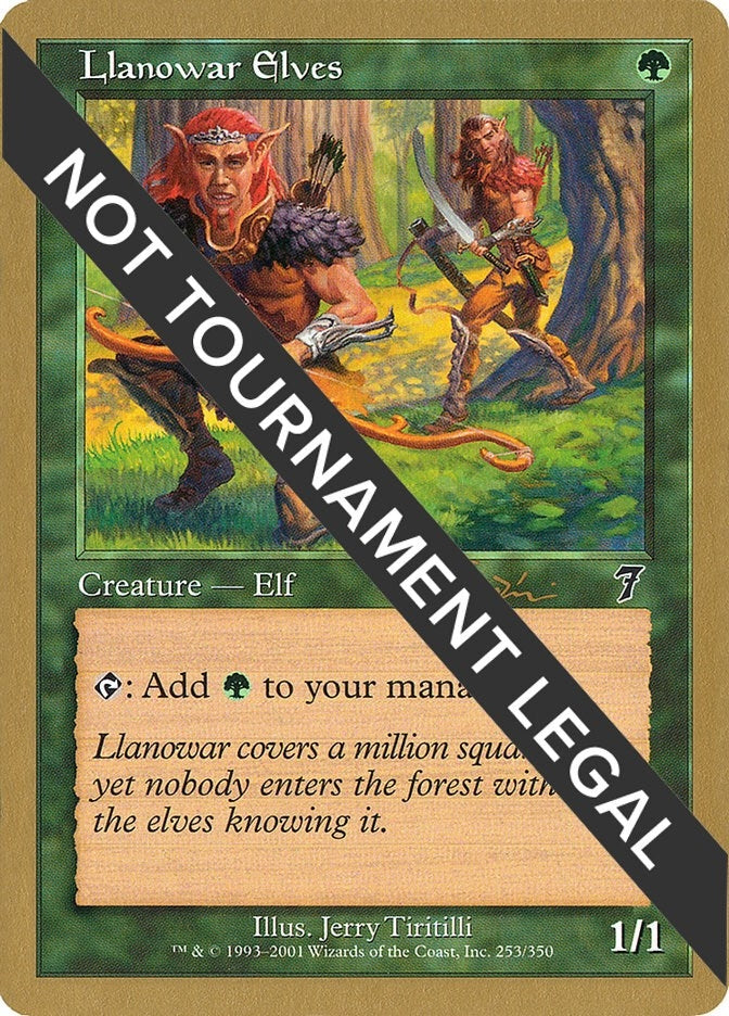 Llanowar Elves - 2001 Jan Tomcani (7ED) (WCD)