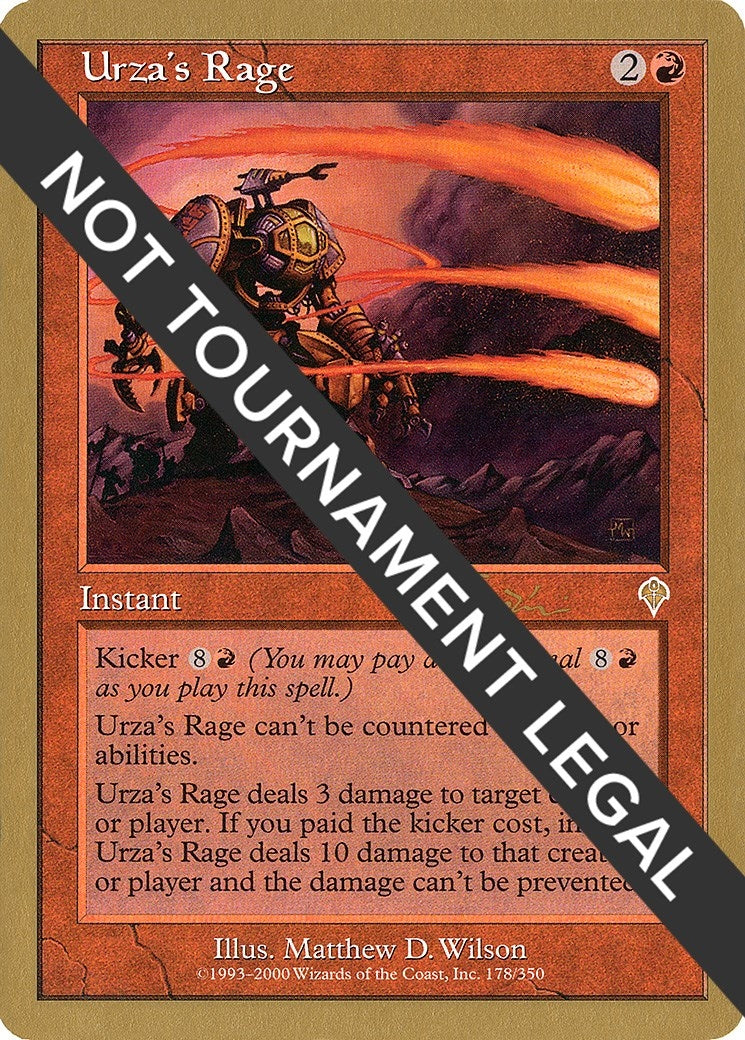 Urza's Rage - 2001 Jan Tomcani (INV) (WCD)