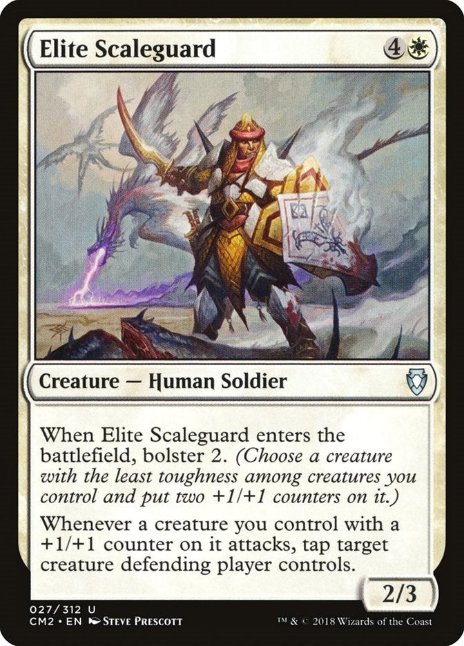Image for Elite Scaleguard (27) (CM2) - Magic: The Gathering