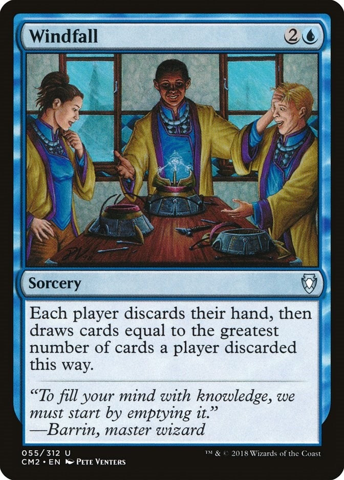 Image for Windfall (55) (CM2) - Magic: The Gathering