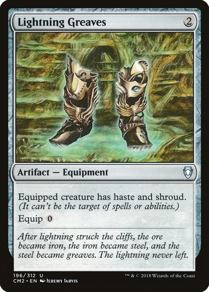 Image for Lightning Greaves (196) (CM2) - Magic: The Gathering