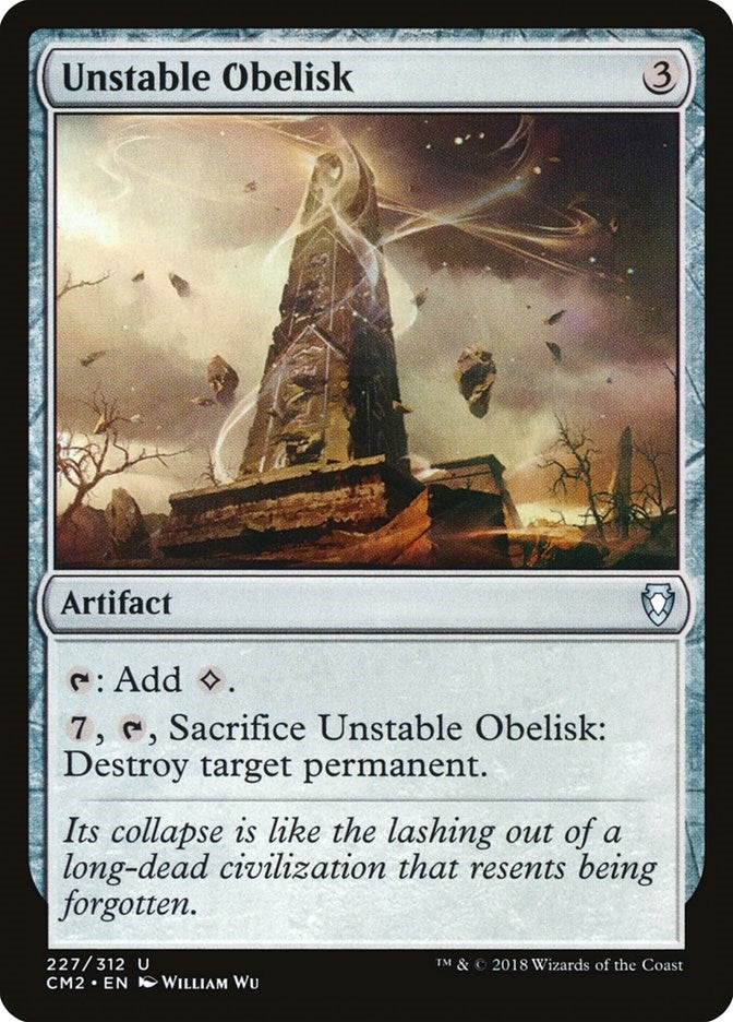 Image for Unstable Obelisk (227) (CM2) - Magic: The Gathering