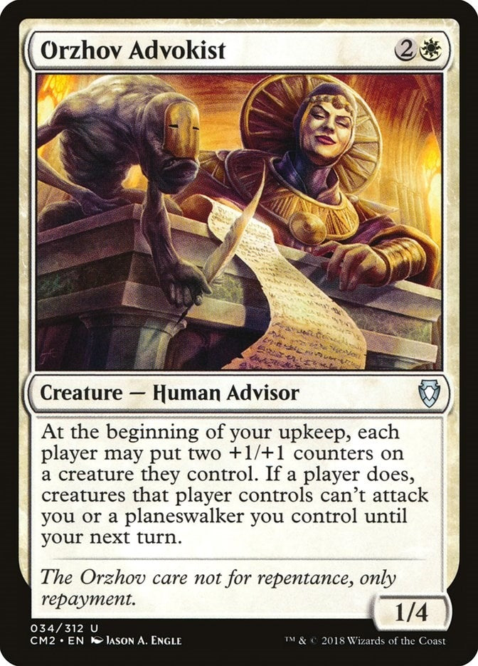 Image for Orzhov Advokist (34) (CM2) - Magic: The Gathering