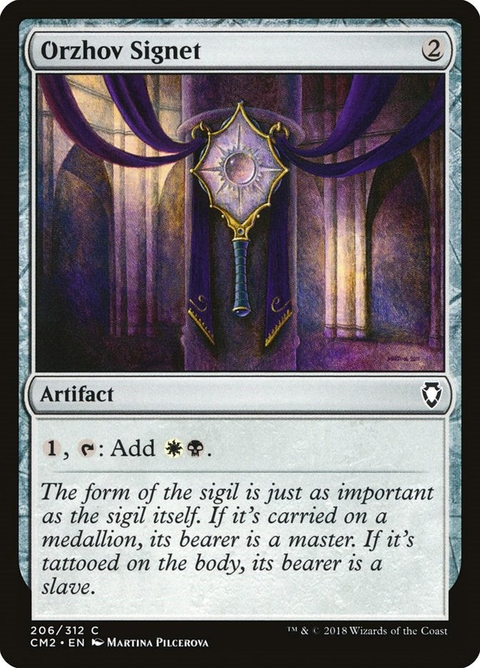 Image for Orzhov Signet (206) (CM2) - Magic: The Gathering