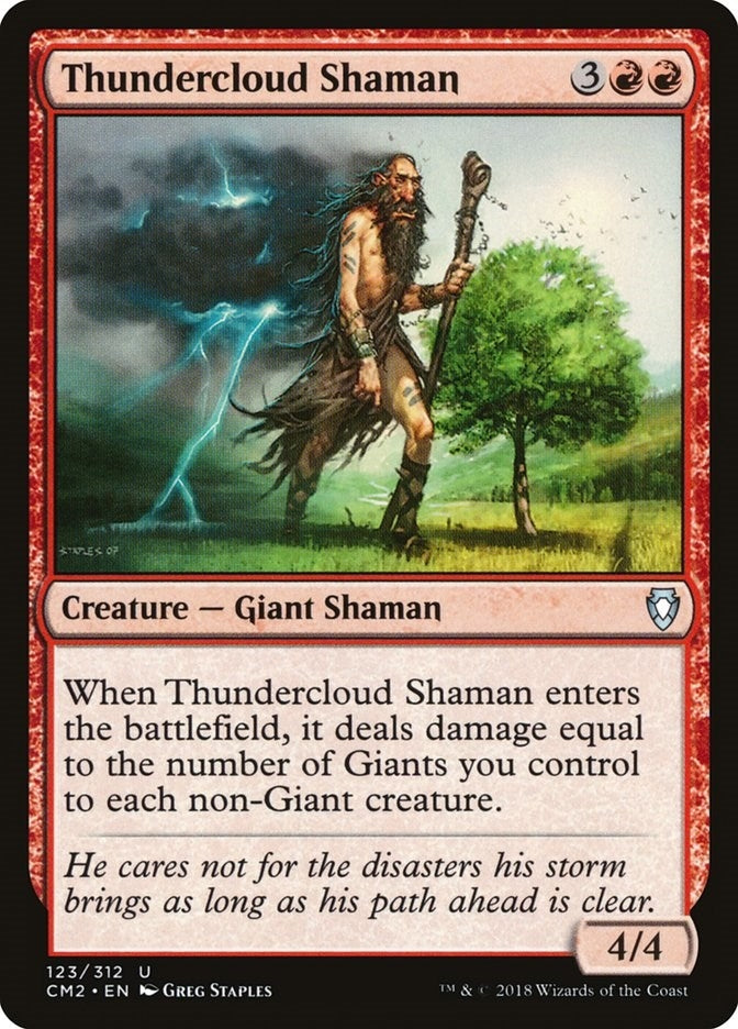 Image for Thundercloud Shaman (123) (CM2) - Magic: The Gathering