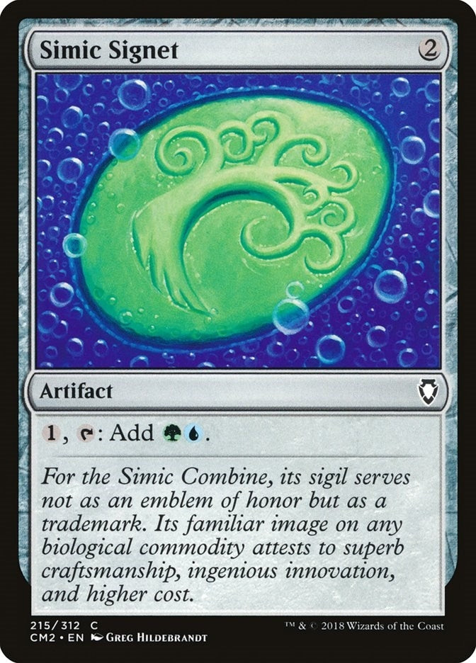 Image for Simic Signet (215) (215) (CM2) - Magic: The Gathering