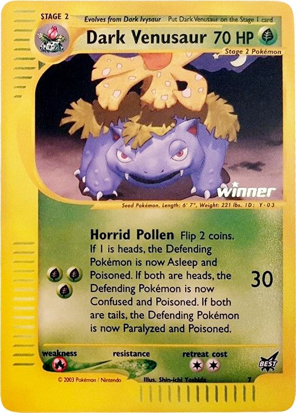 Dark Venusaur - 7 [Winner] (007/009) (PR)