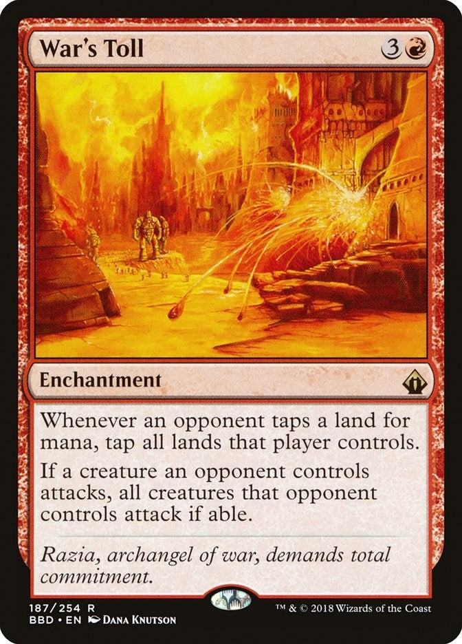 Image for War's Toll (187) (BBD) - Magic: The Gathering