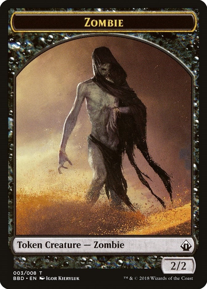 Image for Zombie Token (3) (BBD) - Magic: The Gathering