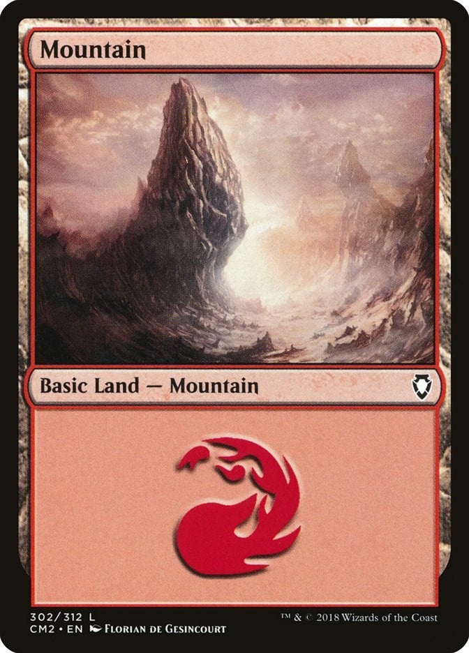 Image for Mountain (302) (302) (CM2) - Magic: The Gathering