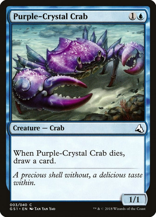 Image for Purple-Crystal Crab (3) (GS1) - Magic: The Gathering