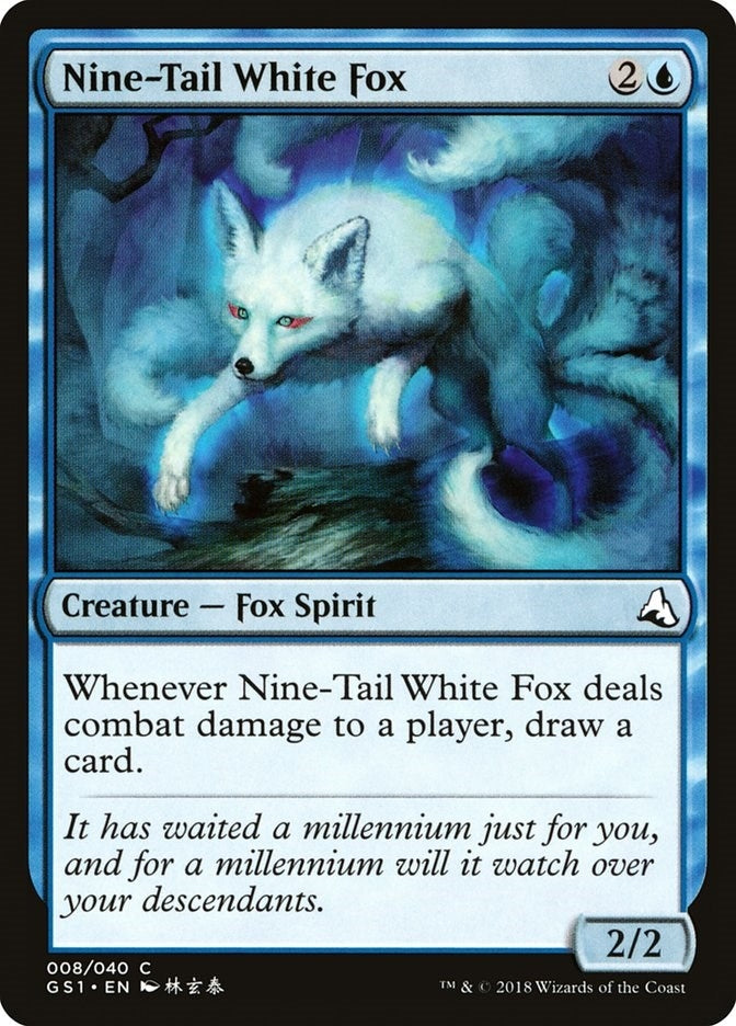 Image for Nine-Tail White Fox (8) (GS1) - Magic: The Gathering