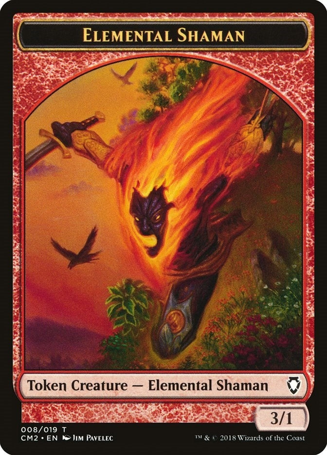 Image for Elemental Shaman Token (8) (CM2) - Magic: The Gathering