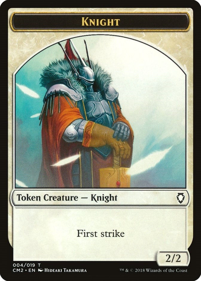 Image for Knight Token (4) (CM2) - Magic: The Gathering