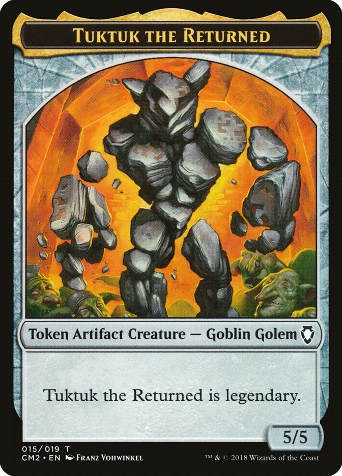 Image for Tuktuk the Returned Token (15) (CM2) - Magic: The Gathering