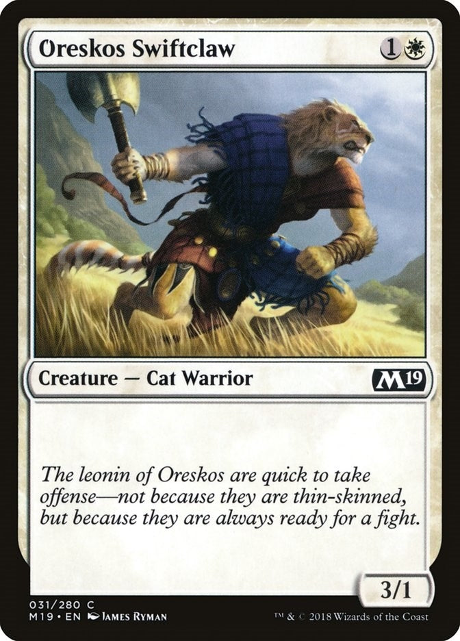 Image for Oreskos Swiftclaw (31) (M19) - Magic: The Gathering