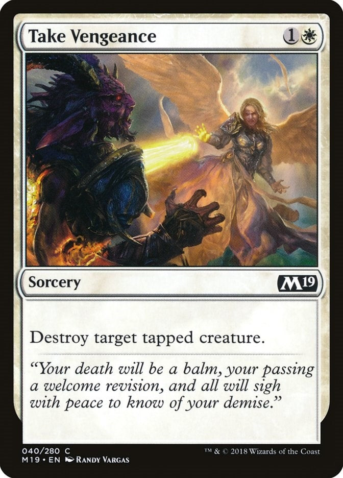 Image for Take Vengeance (40) (M19) - Magic: The Gathering