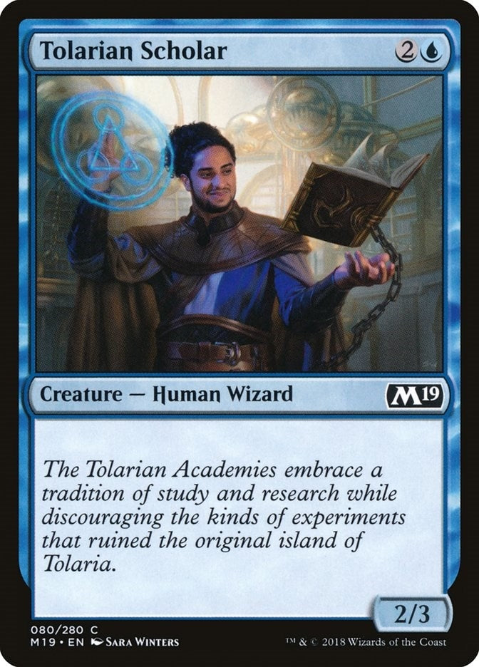 Image for Tolarian Scholar (80) (M19) - Magic: The Gathering