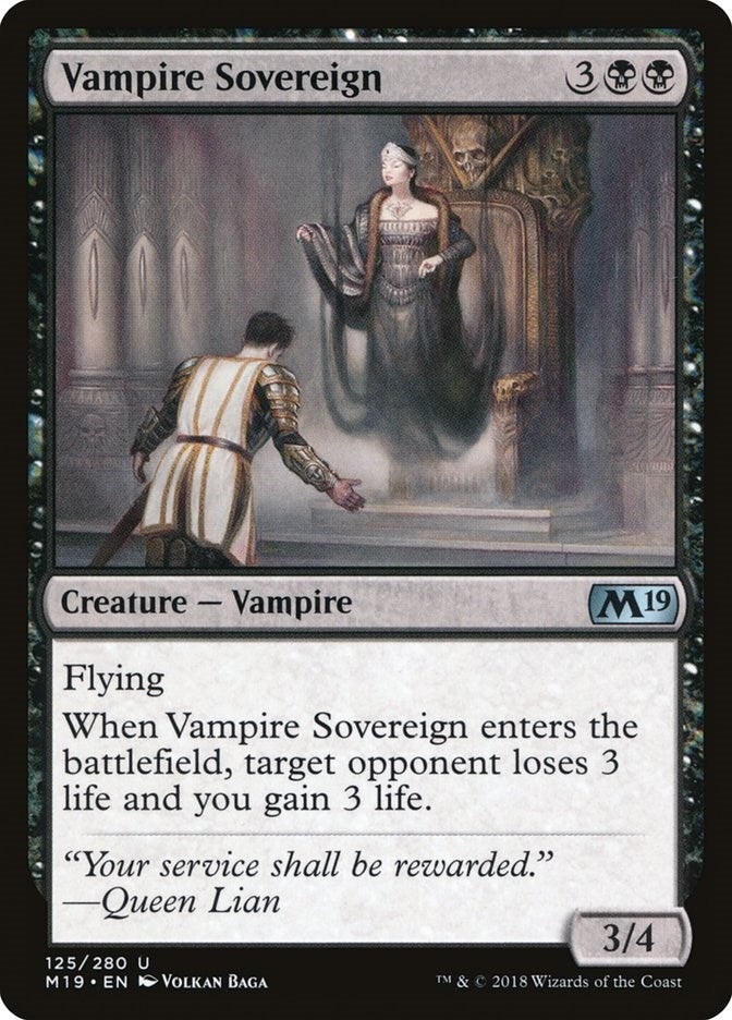 Image for Vampire Sovereign (125) (M19) - Magic: The Gathering